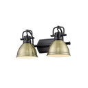 Golden Lighting 3602-BA2 Duncan 2 Light Bath Vanity - Crescent Harbor