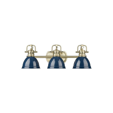 Golden Lighting 3602-BA3 AB-AB Duncan 3 Light Bath Vanity - Crescent Harbor