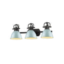 Golden Lighting 3602-BA3 AB-AB Duncan 3 Light Bath Vanity - Crescent Harbor