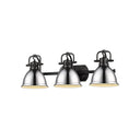 Golden Lighting 3602-BA3 AB-AB Duncan 3 Light Bath Vanity - Crescent Harbor