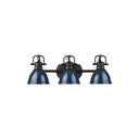 Golden Lighting 3602-BA3 AB-AB Duncan 3 Light Bath Vanity - Crescent Harbor