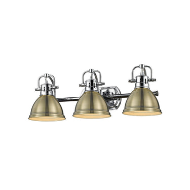 Golden Lighting 3602-BA3 AB-AB Duncan 3 Light Bath Vanity - Crescent Harbor