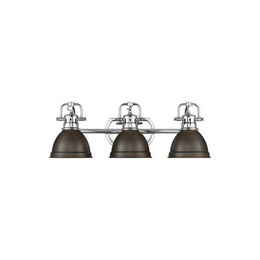 Golden Lighting 3602-BA3 AB-AB Duncan 3 Light Bath Vanity - Crescent Harbor