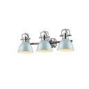 Golden Lighting 3602-BA3 AB-AB Duncan 3 Light Bath Vanity - Crescent Harbor
