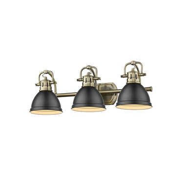 Golden Lighting 3602-BA3 AB-AB Duncan 3 Light Bath Vanity - Crescent Harbor