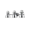 Golden Lighting 3602-BA3 AB-AB Duncan 3 Light Bath Vanity - Crescent Harbor