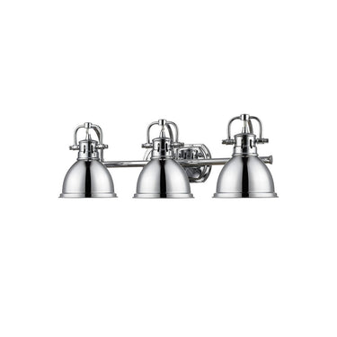 Golden Lighting 3602-BA3 AB-AB Duncan 3 Light Bath Vanity - Crescent Harbor