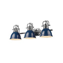 Golden Lighting 3602-BA3 AB-AB Duncan 3 Light Bath Vanity - Crescent Harbor