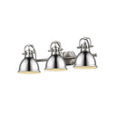 Golden Lighting 3602-BA3 AB-AB Duncan 3 Light Bath Vanity - Crescent Harbor