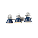 Golden Lighting 3602-BA3 AB-AB Duncan 3 Light Bath Vanity - Crescent Harbor