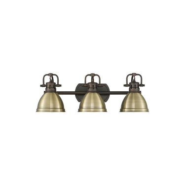 Golden Lighting 3602-BA3 AB-AB Duncan 3 Light Bath Vanity - Crescent Harbor
