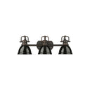 Golden Lighting 3602-BA3 AB-AB Duncan 3 Light Bath Vanity - Crescent Harbor