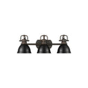 Golden Lighting 3602-BA3 AB-AB Duncan 3 Light Bath Vanity - Crescent Harbor