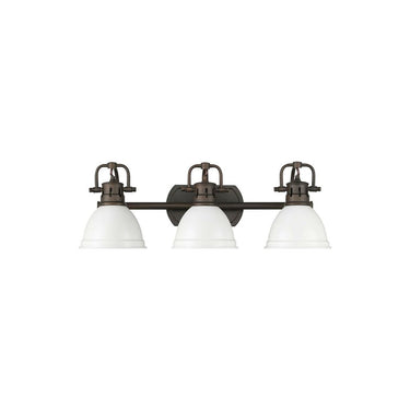 Golden Lighting 3602-BA3 AB-AB Duncan 3 Light Bath Vanity - Crescent Harbor