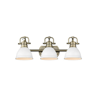 Golden Lighting 3602-BA3 AB-AB Duncan 3 Light Bath Vanity - Crescent Harbor