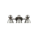 Golden Lighting 3602-BA3 AB-AB Duncan 3 Light Bath Vanity - Crescent Harbor