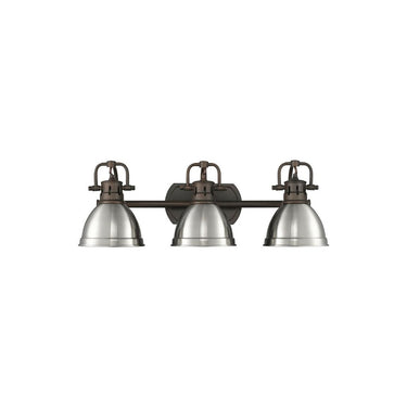 Golden Lighting 3602-BA3 AB-AB Duncan 3 Light Bath Vanity - Crescent Harbor
