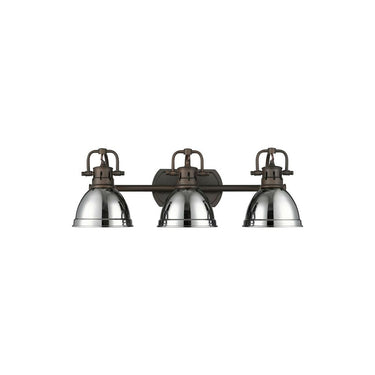 Golden Lighting 3602-BA3 AB-AB Duncan 3 Light Bath Vanity - Crescent Harbor