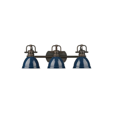 Golden Lighting 3602-BA3 AB-AB Duncan 3 Light Bath Vanity - Crescent Harbor