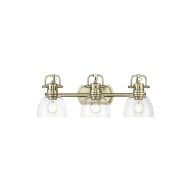 Golden Lighting 3602-BA3 AB-AB Duncan 3 Light Bath Vanity - Crescent Harbor