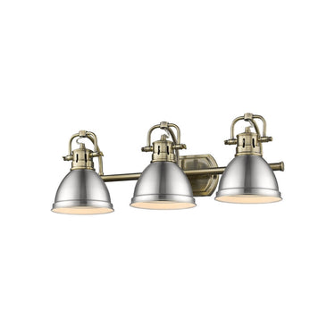 Golden Lighting 3602-BA3 AB-AB Duncan 3 Light Bath Vanity - Crescent Harbor