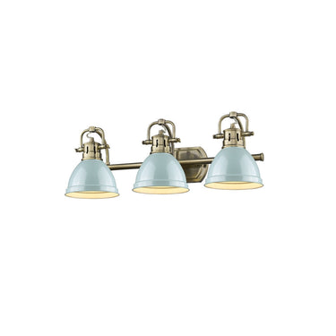Golden Lighting 3602-BA3 AB-AB Duncan 3 Light Bath Vanity - Crescent Harbor