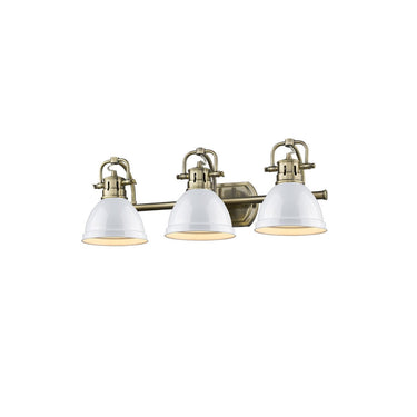 Golden Lighting 3602-BA3 AB-AB Duncan 3 Light Bath Vanity - Crescent Harbor