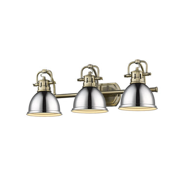 Golden Lighting 3602-BA3 AB-AB Duncan 3 Light Bath Vanity - Crescent Harbor