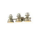 Golden Lighting 3602-BA3 AB-AB Duncan 3 Light Bath Vanity - Crescent Harbor