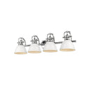 Golden Lighting 3602-BA4 CH Duncan 4 Light Bath Vanity in Chrome - Crescent Harbor