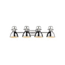 Golden Lighting 3602-BA4 CH Duncan 4 Light Bath Vanity in Chrome - Crescent Harbor