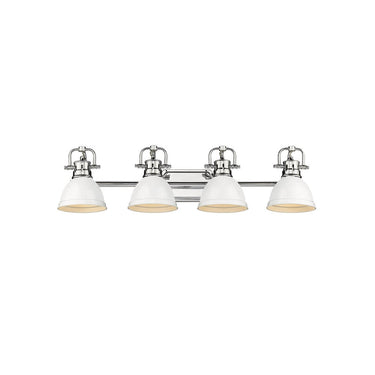 Golden Lighting 3602-BA4 CH Duncan 4 Light Bath Vanity in Chrome - Crescent Harbor