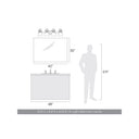 Golden Lighting 3602-BA4 CH Duncan 4 Light Bath Vanity in Chrome - Crescent Harbor
