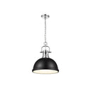 Golden Lighting 3602-L Duncan 1 Light Pendant with Chain - Crescent Harbor