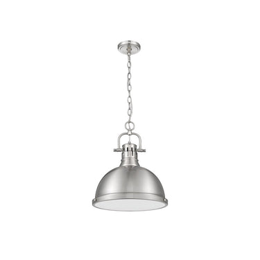 Golden Lighting 3602-L PW-PW Duncan 1 Light Pendant with Chain - Crescent Harbor