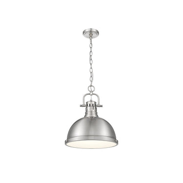 Golden Lighting 3602-L PW-PW Duncan 1 Light Pendant with Chain - Crescent Harbor