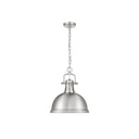 Golden Lighting 3602-L PW-PW Duncan 1 Light Pendant with Chain - Crescent Harbor