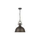 Golden Lighting 3602-L RBZ-RBZ Duncan 1 Light Pendant with Chain - Crescent Harbor