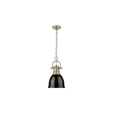 Golden Lighting 3602-S Duncan Mini Pendant with Chain - Crescent Harbor