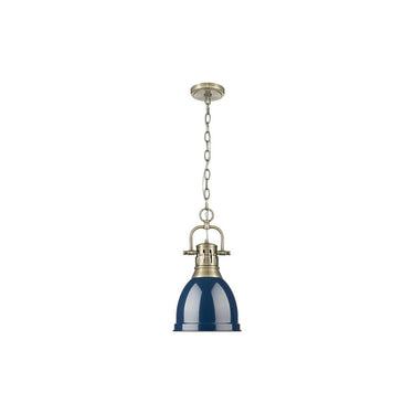 Golden Lighting 3602-S Duncan Mini Pendant with Chain - Crescent Harbor
