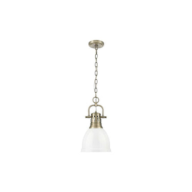 Golden Lighting 3602-S Duncan Mini Pendant with Chain - Crescent Harbor