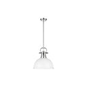 Golden Lighting 3604-L AB-AB Duncan 1 Light Pendant with Rod - Crescent Harbor