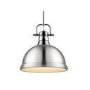 Golden Lighting 3604-L AB-AB Duncan 1 Light Pendant with Rod - Crescent Harbor