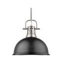Golden Lighting 3604-L AB-AB Duncan 1 Light Pendant with Rod - Crescent Harbor