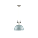 Golden Lighting 3604-L AB-AB Duncan 1 Light Pendant with Rod - Crescent Harbor