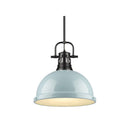 Golden Lighting 3604-L AB-AB Duncan 1 Light Pendant with Rod - Crescent Harbor