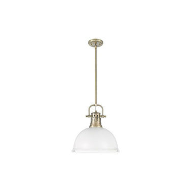 Golden Lighting 3604-L Duncan 1 Light Pendant with Rod - Crescent Harbor
