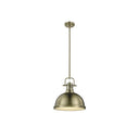 Golden Lighting 3604-L Duncan 1 Light Pendant with Rod - Crescent Harbor