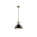 Golden Lighting 3604-L Duncan 1 Light Pendant with Rod - Crescent Harbor