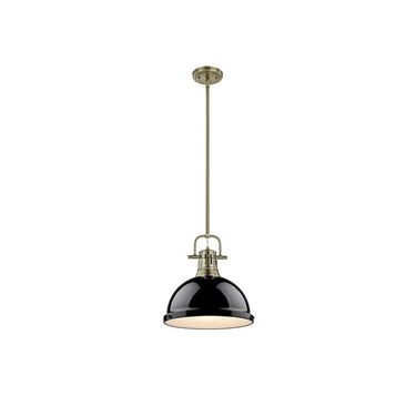 Golden Lighting 3604-L Duncan 1 Light Pendant with Rod - Crescent Harbor